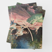 Beschermengel beschermt kinderen bij een richel inpakpapier vel (In situ)