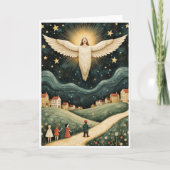 Beschermengel boven het dorp kaart (Voorkant)