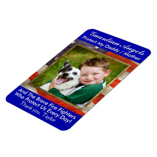 Beschermengel - Brandweermagneet Magneet (Linkerzijde)