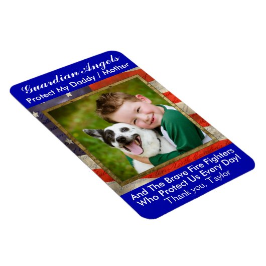 Beschermengel - Brandweermagneet Magneet (Rechterzijde)