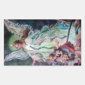 BESCHERMENGEL c. 1900 rechthoekig Rechthoekige Sticker (Voorkant)