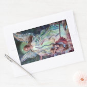 BESCHERMENGEL c. 1900 rechthoekig Rechthoekige Sticker (Envelop)