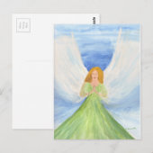 Beschermengel Christelijke Spirituele Religieuze  Briefkaart (Voorkant / Achterkant)
