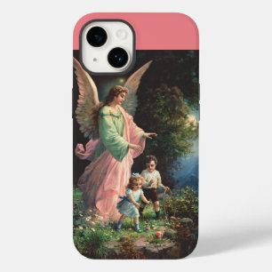 Beschermengel die kinderen beschermt bij een riche Case-Mate iPhone 14 hoesje