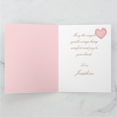 Beschermengel en kind die samen bidden kaart (Binnen)