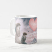 Beschermengel en kind die samen bidden koffiemok (Voorkant links)