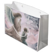 Beschermengel en kind samen bidden groot cadeauzakje (Achterkant Gekanteld)