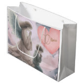 Beschermengel en kind samen bidden groot cadeauzakje (Voorkant Gekanteld)