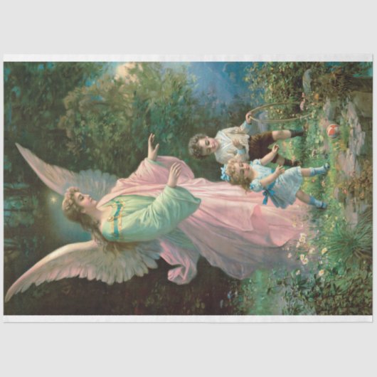  beschermengel engelen Christelijke kunst Tissuepapier (Voorkant)