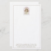 Beschermengel Gebed Katholiek religieus Briefpapier (Voorkant / Achterkant)