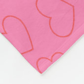 Beschermengel Gebed Roze Fleece Deken (Hoek)