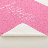 Beschermengel Gebed Roze Sherpa Deken (3/4)
