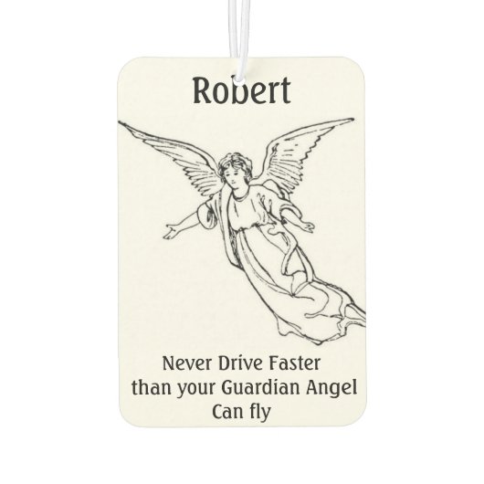 Beschermengel gepersonaliseerde luchtverfrisser (Achterkant)