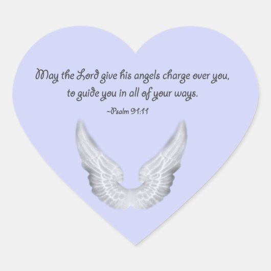 beschermengel hart sticker (Voorkant)