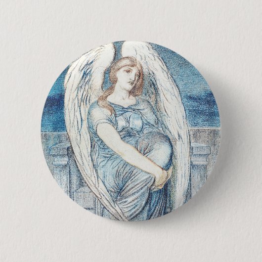 Beschermengel In de Hebreeuwse Bijbel Ronde Button 5,7 Cm (Voorkant)