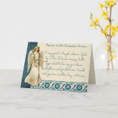 Beschermengel Katholiek Religieus Gebed Kaart (Gele Bloem)