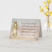 Beschermengel Katholiek Religieus Gebed Kaart (Gele Bloem)