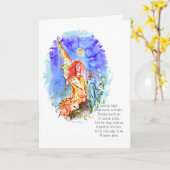 Beschermengel met gebedsverjaardag Kaart (Gele Bloem)