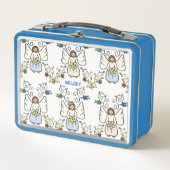 Beschermengel Metalen Lunchbox (Voorkant)