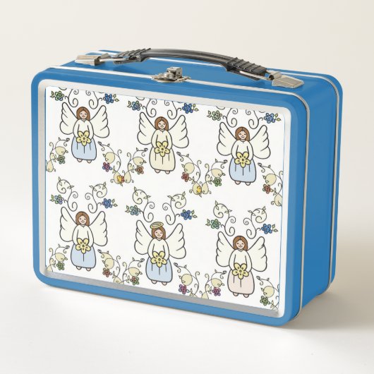 Beschermengel Metalen Lunchbox (Voorkant)