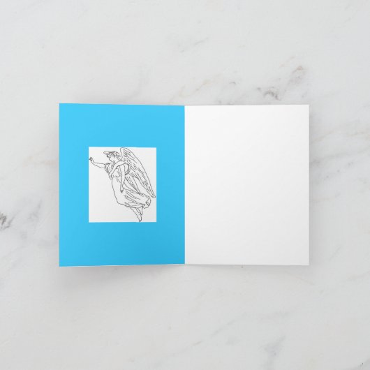 Beschermengel notecard kaart (Binnen)