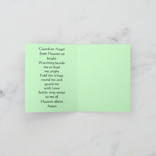 Beschermengel notecard kaart (Binnen)