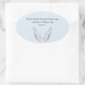 beschermengel ovale sticker (Tas)