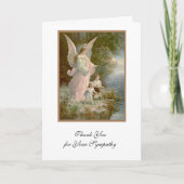 Beschermengel Religieuze condoleances Dank u Bedankkaart (Voorkant)