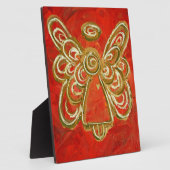 Beschermengel Rode Engel Schildering Kunst Cadeau Fotoplaat (Zijkant)