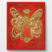 Beschermengel Rode Engel Schildering Kunst Cadeaup Fotoplaat (Voorkant)