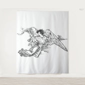 Beschermengel Tapijt Wandkleed (Voorkant)