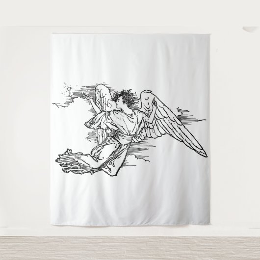 Beschermengel Tapijt Wandkleed (Voorkant)