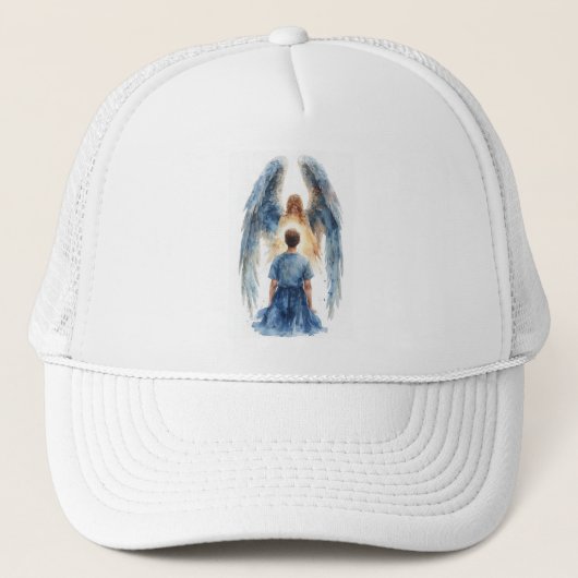 Beschermengel Trucker Hoed Pet (Voorkant)