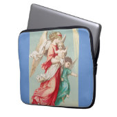 Beschermengelen Die Een Kind Dragen Etherische Kun Laptop Sleeve (Voorkant Links)