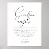 Beschermengelen in liefdevolle herinnering Bruilof Poster (Voorkant)