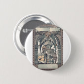 Beschermengelen met Jezus kind Ronde Button 5,7 Cm (Voorkant /achterkant)