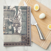 Beschermengelen met Jezus kind Theedoek (Quarter Fold)