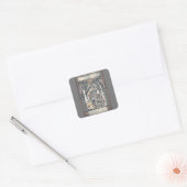 Beschermengelen met Jezus kind Vierkante Sticker (Envelop)