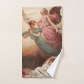 Beschermengelen met kind bad handdoek (Handdoek)