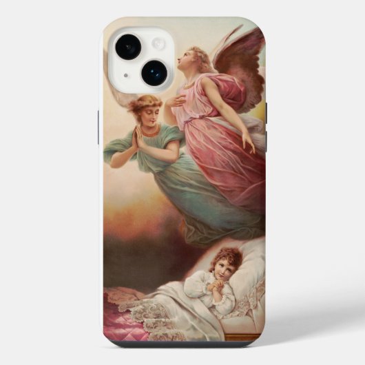 Beschermengelen met kind iPhone hoesje (Achterkant)