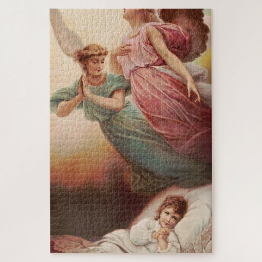 Beschermengelen met kind legpuzzel (Verticaal)