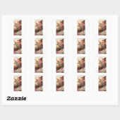 Beschermengelen met kind vierkante sticker (Vel)