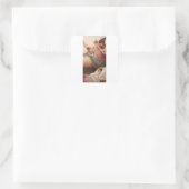 Beschermengelen met kind vierkante sticker (Tas)