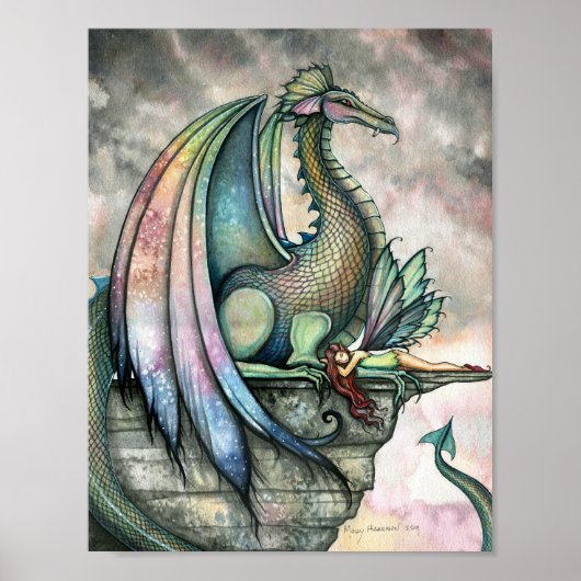 Beschermer Fee Draak Poster door Molly Harrison (Voorkant)