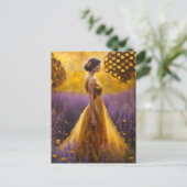 Beschermer van de bijen briefkaart (Staand voorkant)