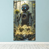 beschermer van de natuur canvas afdruk (Insitu (Houten vloer))