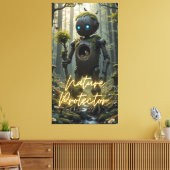 beschermer van de natuur canvas afdruk (Insitu (Woonkamer))