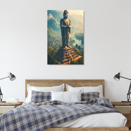 Beschermer van de Vallei - Protector of the Valley Canvas Afdruk (Insitu (Slaapkamer))