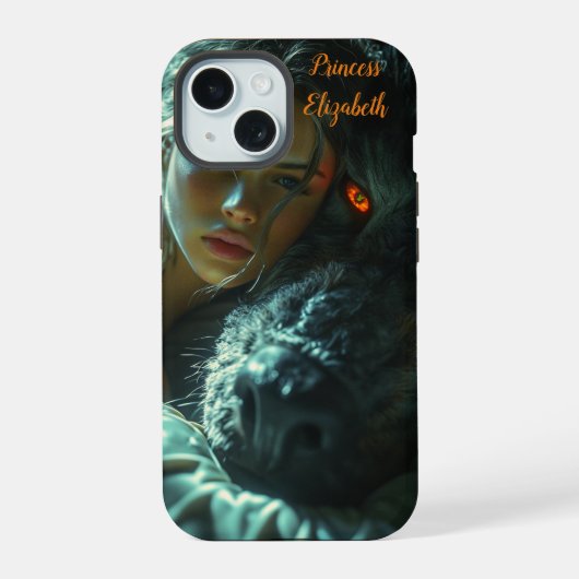 Beschermer van een prinses iPhone 15 case (Achterkant)