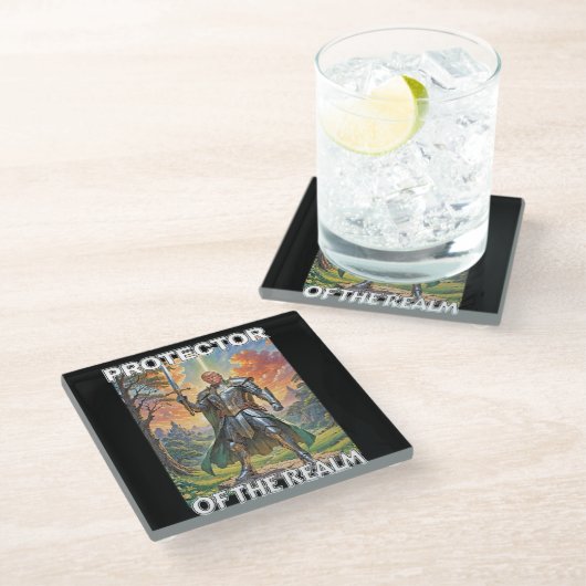 Beschermer van het Rijk - President Trump Glazen Onderzetter (Schuin)